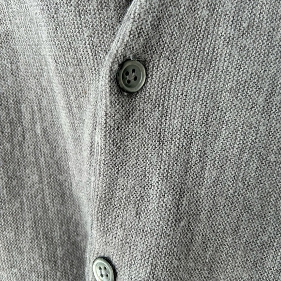 VTG Lacoste Gray Cardigan Sweater Men's Large 100% Orlon Acrylic USA MADE - Picture 8 of 13
